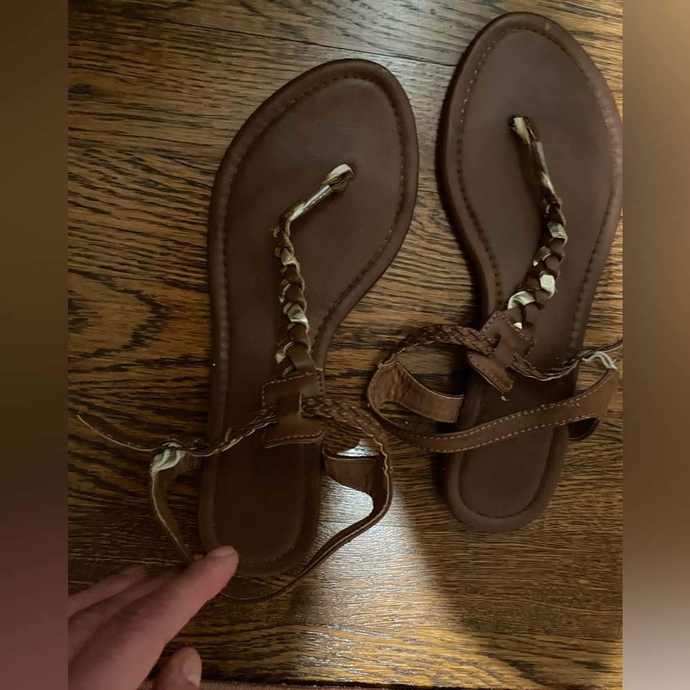 Zoey Gold Braided Sandal - Picture 8 of 9